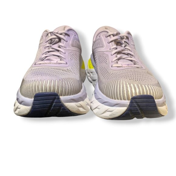 Hoka One One Bondi 7 Women's Running Shoes 10.5 Lavender Yellow Cushioned Read - Picture 4 of 15